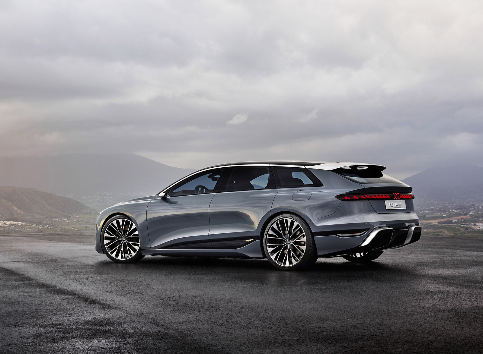 2022 Audi A6 Avant e-tron Concept (Color: Neptune Valley) Rear Three-Quarter Wallpapers (10)