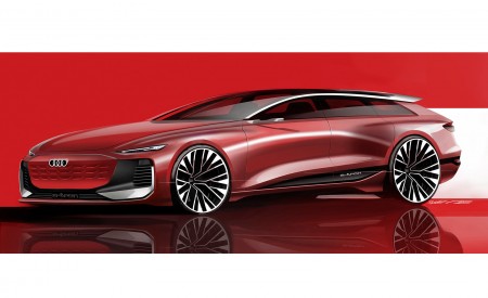 2022 Audi A6 Avant e-tron Concept Design Sketch Wallpapers 450x275 (57)