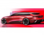 2022 Audi A6 Avant e-tron Concept Design Sketch Wallpapers 150x120