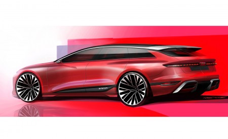 2022 Audi A6 Avant e-tron Concept Design Sketch Wallpapers 450x275 (58)
