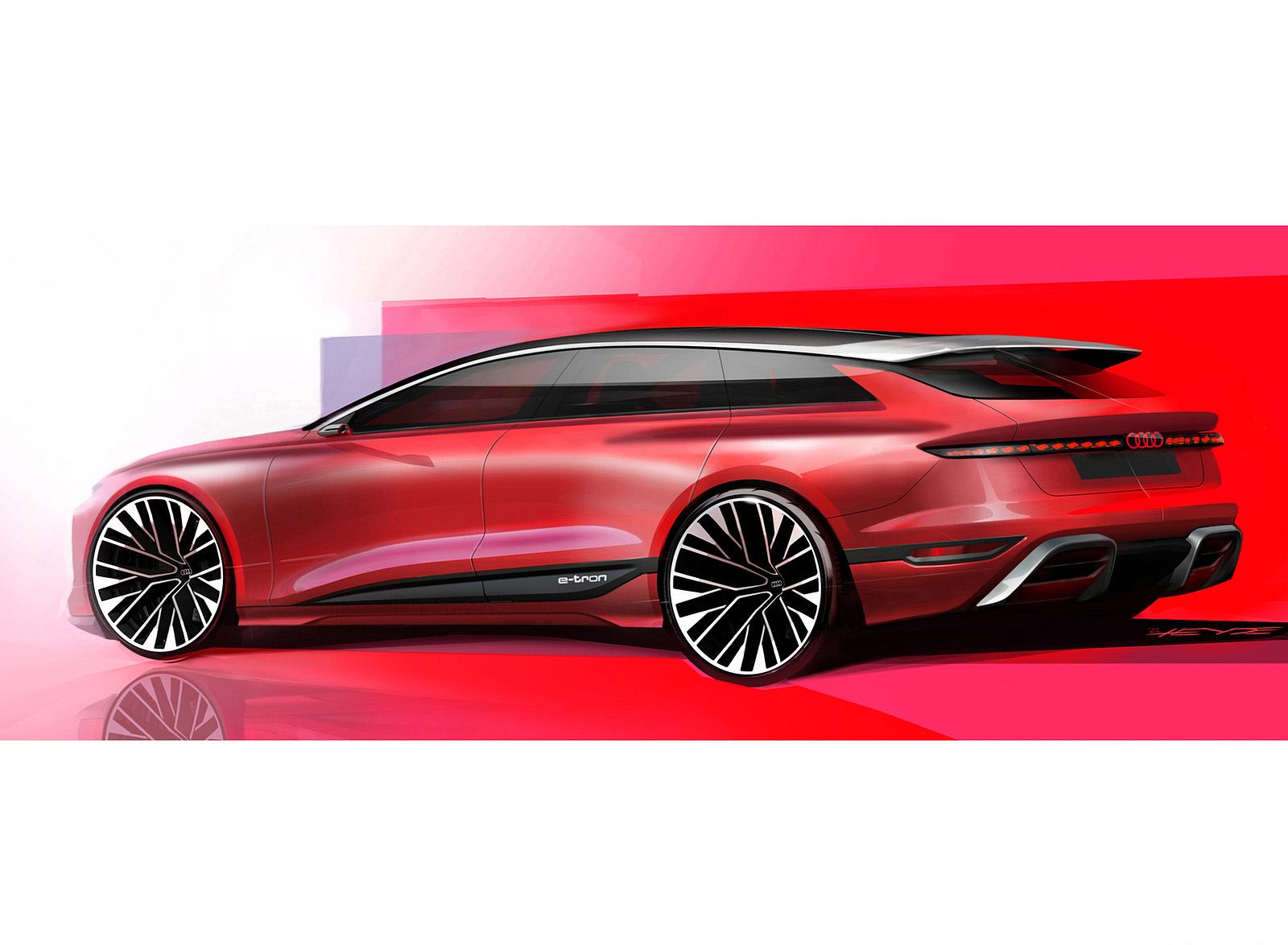 2022 Audi A6 Avant e-tron Concept Design Sketch Wallpapers #58 of 63