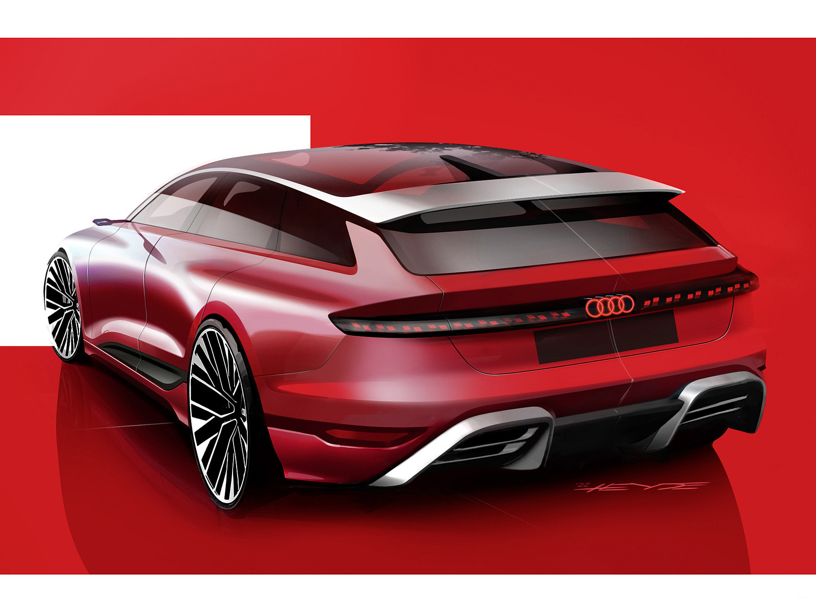 2022 Audi A6 Avant e-tron Concept Design Sketch Wallpapers #59 of 63