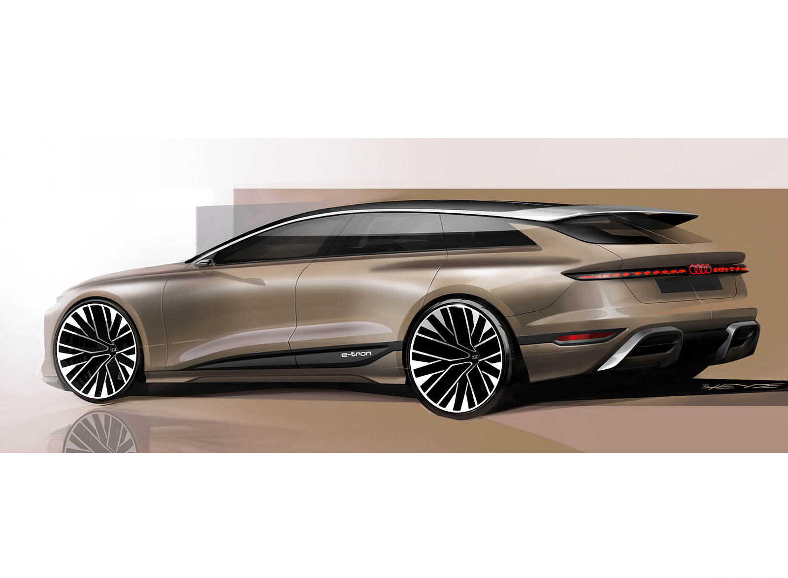 2022 Audi A6 Avant e-tron Concept Design Sketch Wallpapers  #61 of 63