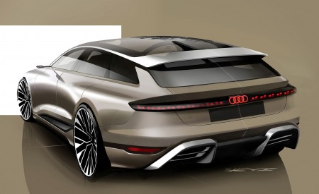 2022 Audi A6 Avant e-tron Concept Design Sketch Wallpapers 450x275 (62)