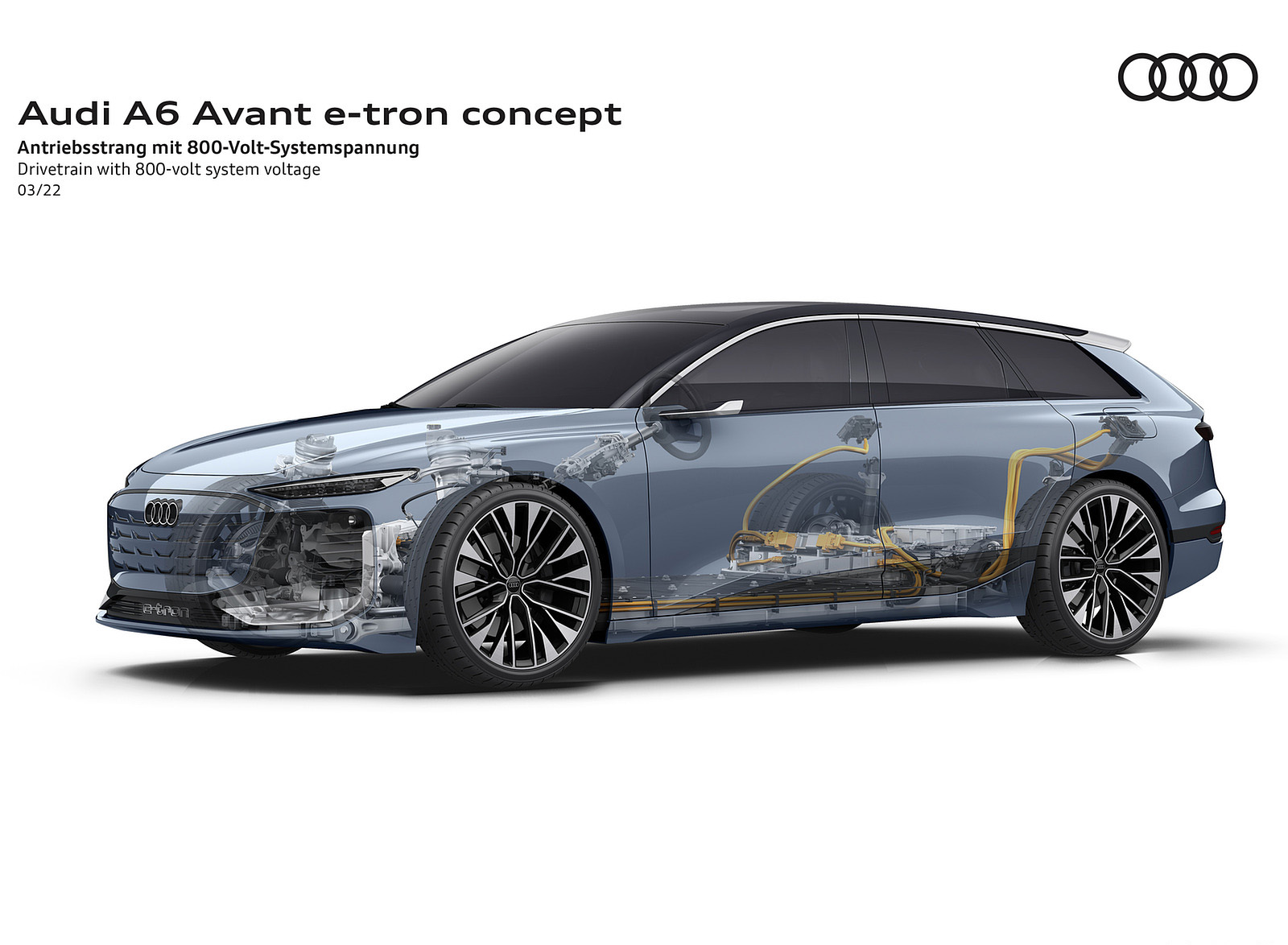 2022 Audi A6 Avant e-tron Concept Drivetrain with 800-volt system voltage Wallpapers  #53 of 63
