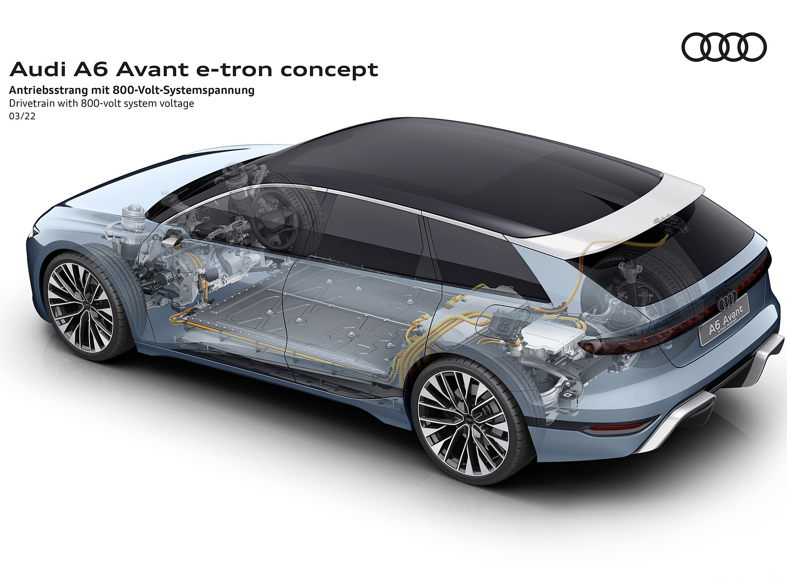 2022 Audi A6 Avant e-tron Concept Drivetrain with 800-volt system voltage Wallpapers #55 of 63