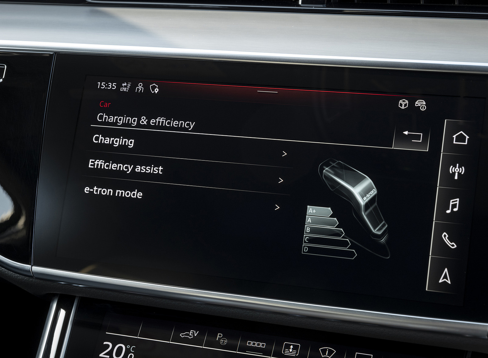 2022 Audi A8 L 60 TFSI e (UK-Spec; Plug-In Hybrid) Central Console Wallpapers #50 of 64