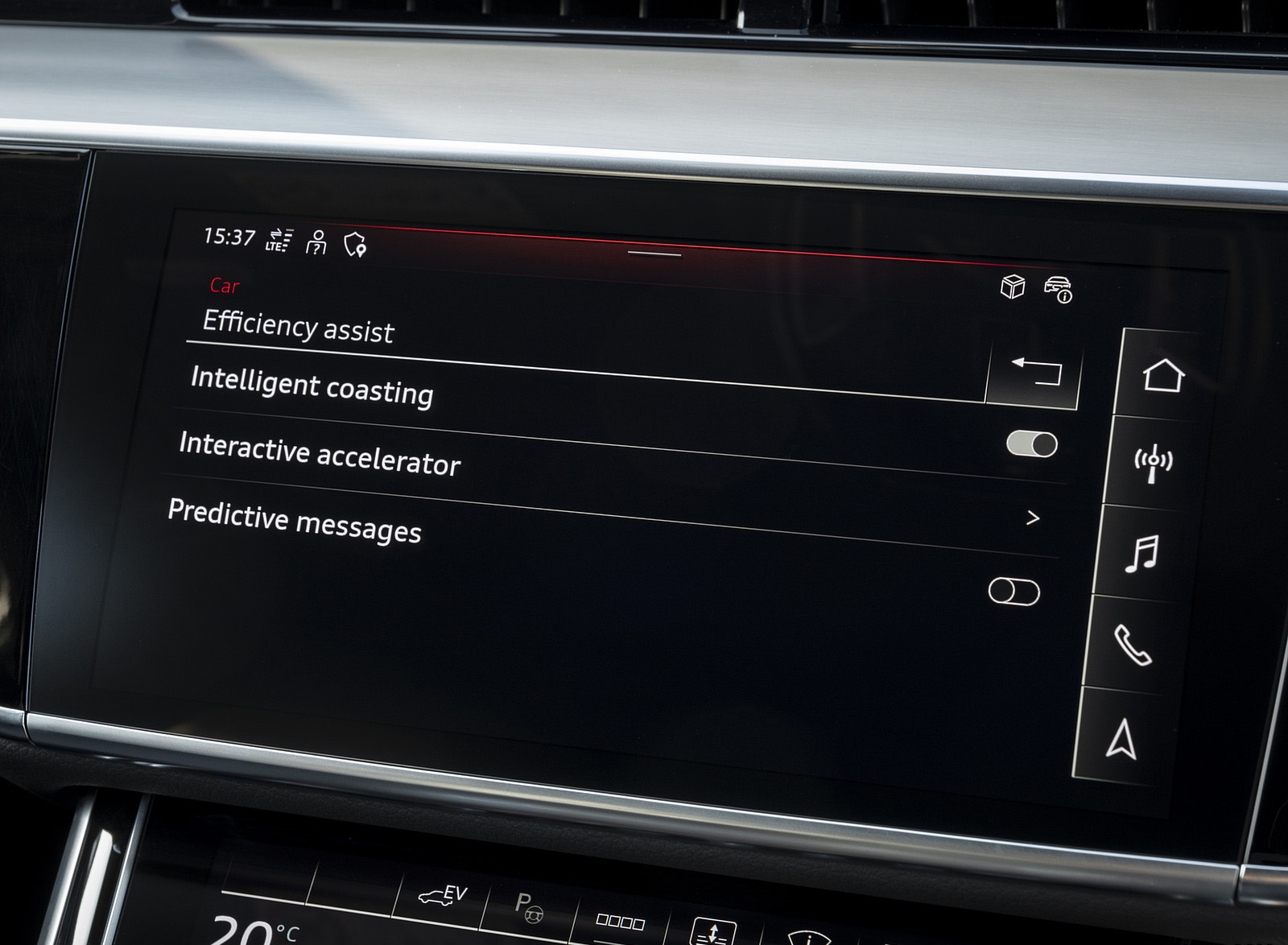 2022 Audi A8 L 60 TFSI e (UK-Spec; Plug-In Hybrid) Central Console Wallpapers #55 of 64