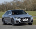 2022 Audi A8 L 60 TFSI e (UK-Spec; Plug-In Hybrid) Front Three-Quarter Wallpapers 150x120