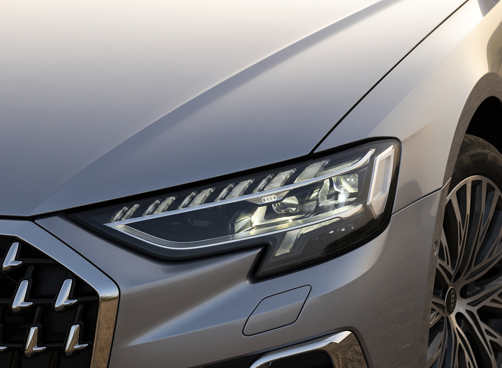 2022 Audi A8 L 60 TFSI e (UK-Spec; Plug-In Hybrid) Headlight Wallpapers #28 of 64