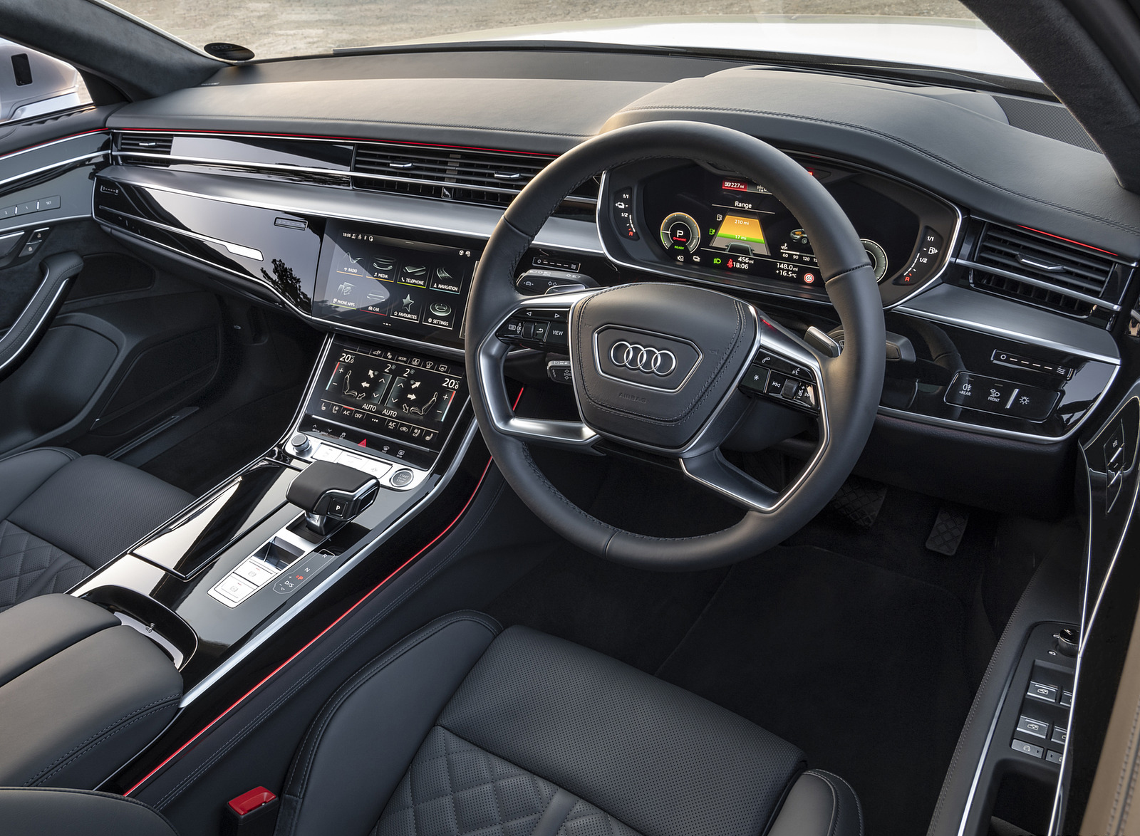 2022 Audi A8 L 60 TFSI e (UK-Spec; Plug-In Hybrid) Interior Wallpapers #40 of 64
