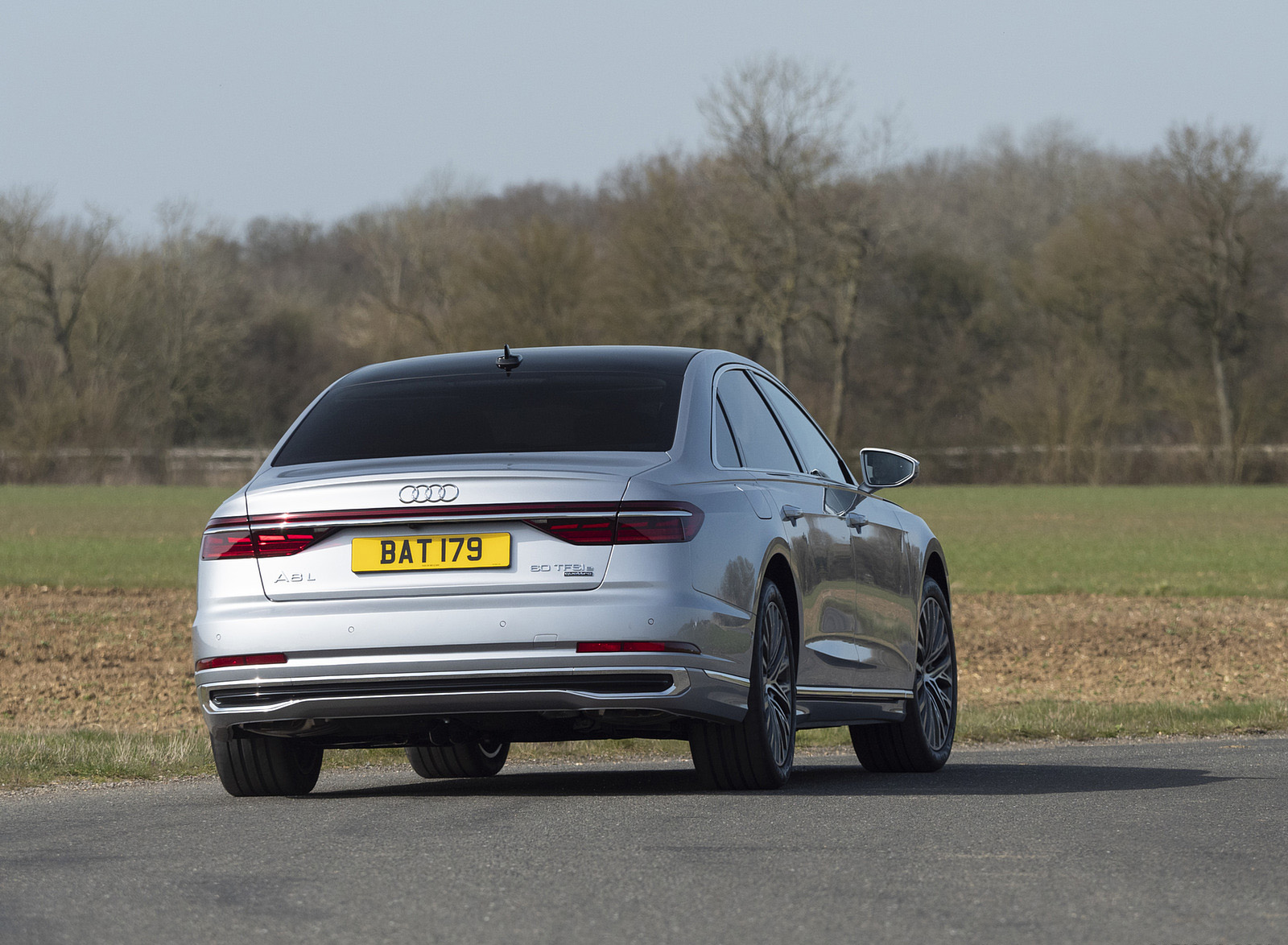 2022 Audi A8 L 60 TFSI e (UK-Spec; Plug-In Hybrid) Rear Wallpapers (10)