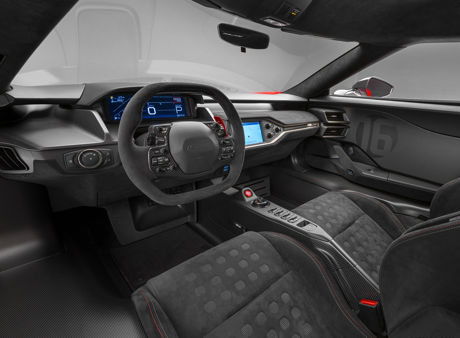 2022 Ford GT Alan Mann Heritage Edition Interior Wallpapers (9)