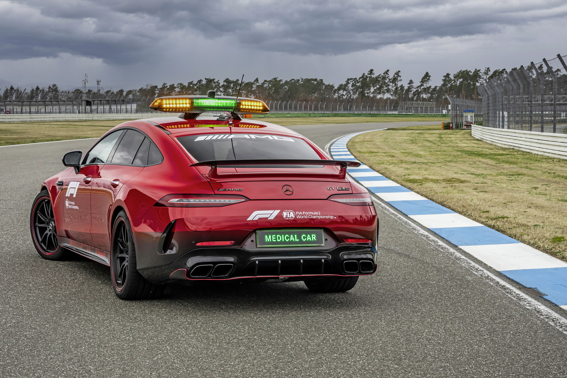 2022 Mercedes-AMG GT 63 S F1 Medical Car Rear Three-Quarter Wallpapers  #10 of 36