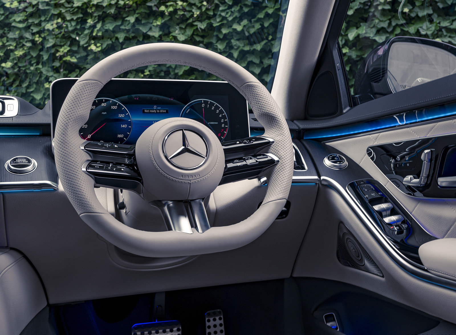 2022 Mercedes-Benz S 580 e L Plug-In Hybrid (UK-Spec) Interior Steering Wheel Wallpapers #48 of 63