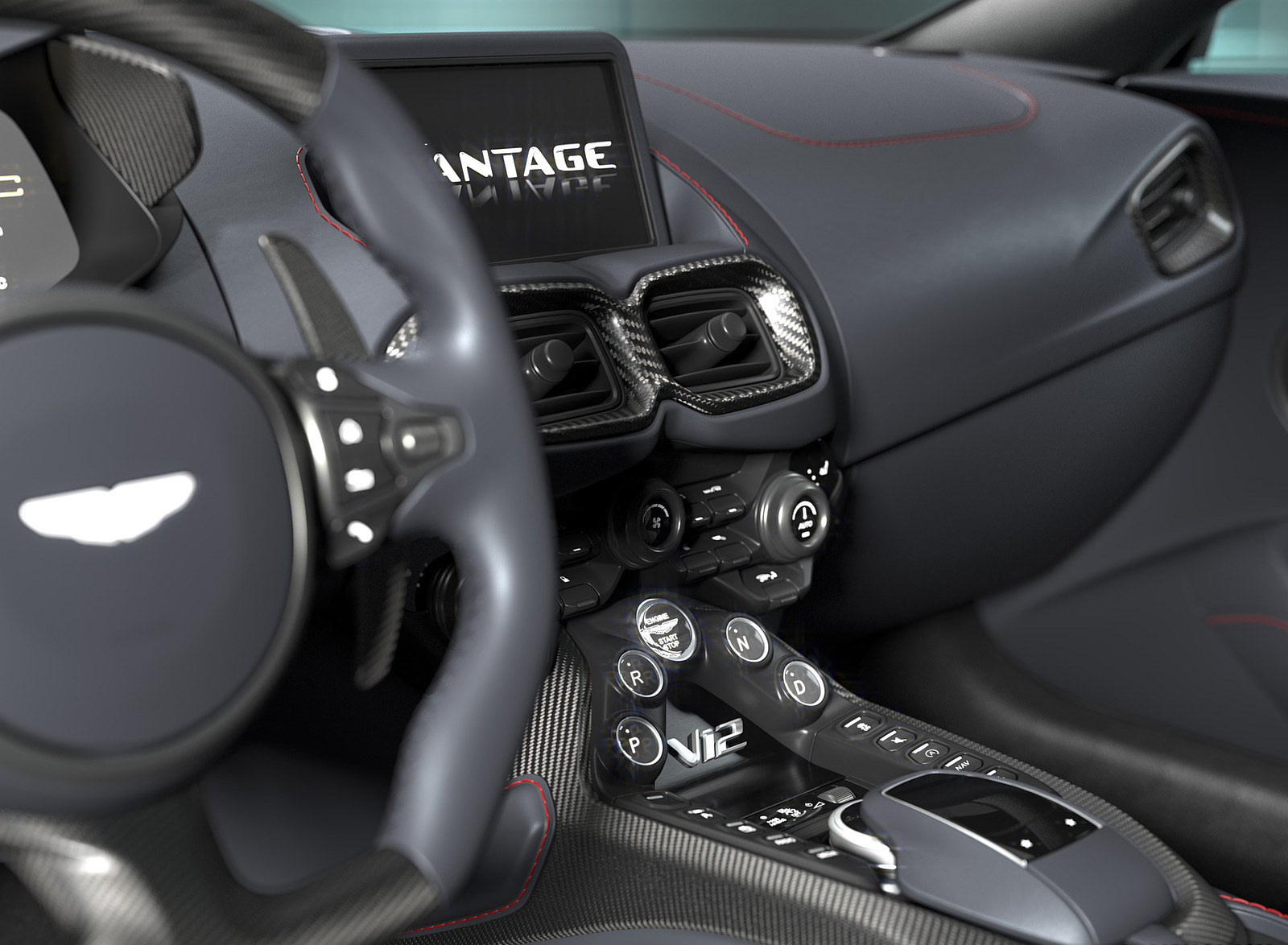 2023 Aston Martin V12 Vantage Interior Detail Wallpapers #48 of 51