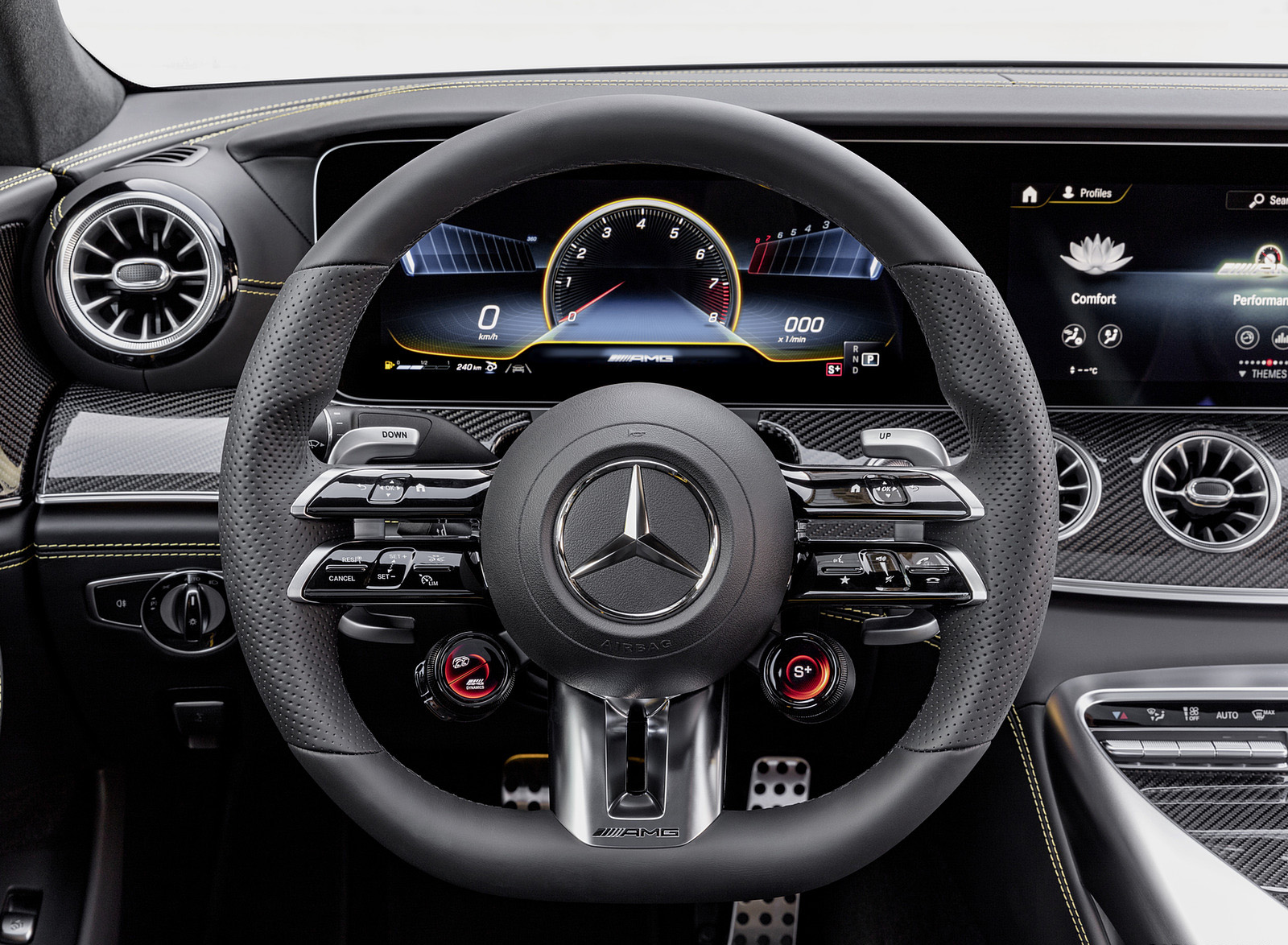 2023 Mercedes-AMG GT 63 S 4-Door Coupe Interior Steering Wheel Wallpapers #22 of 27
