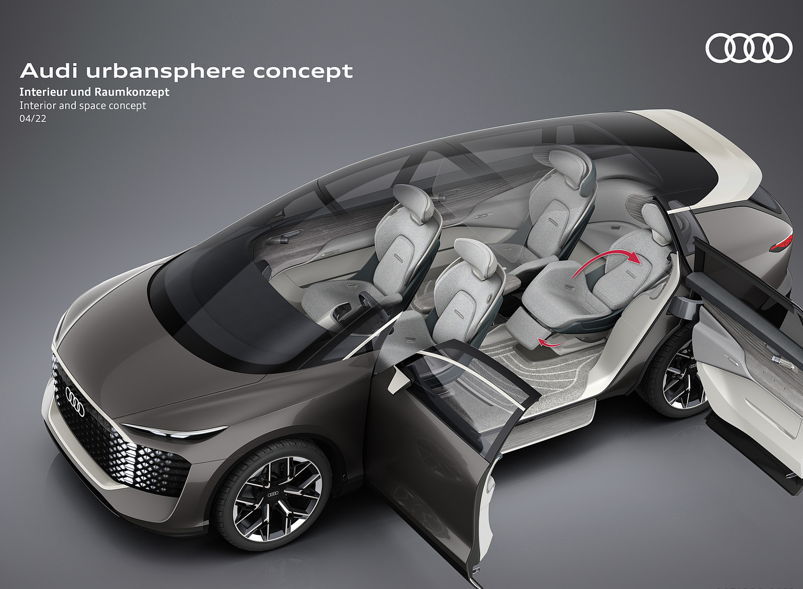 2022 Audi Urbansphere Concept Interior and space concept Wallpapers #71 of 73