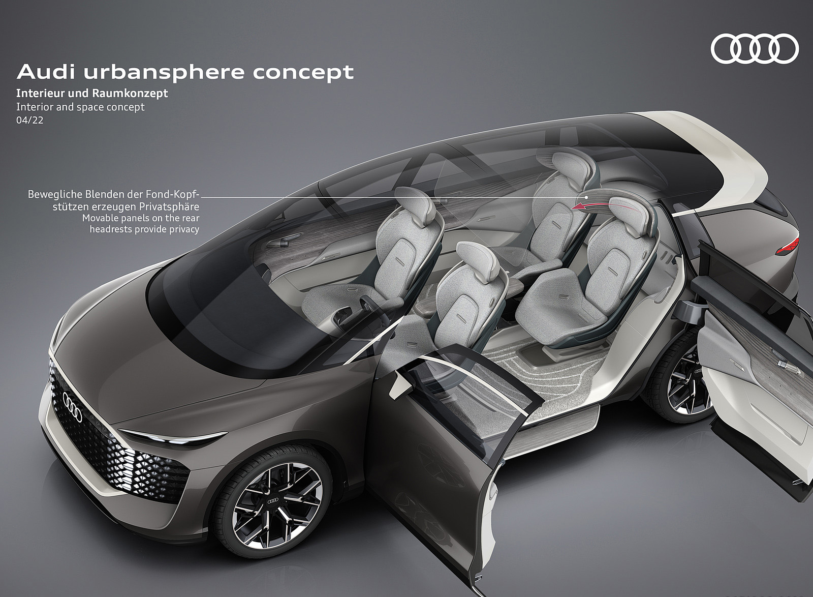 2022 Audi Urbansphere Concept Interior and space concept Wallpapers #70 of 73