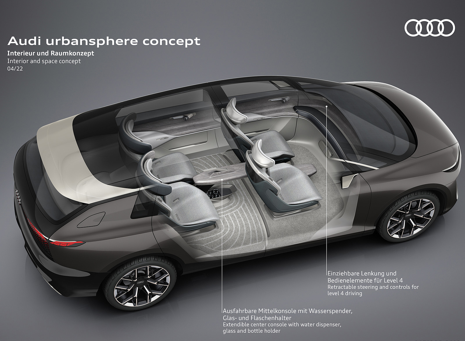 2022 Audi Urbansphere Concept Interior and space concept Wallpapers #68 of 73