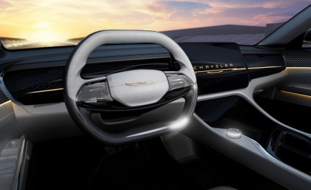 2022 Chrysler Airflow Graphite Concept Interior Steering Wheel Wallpapers 450x275 (10)