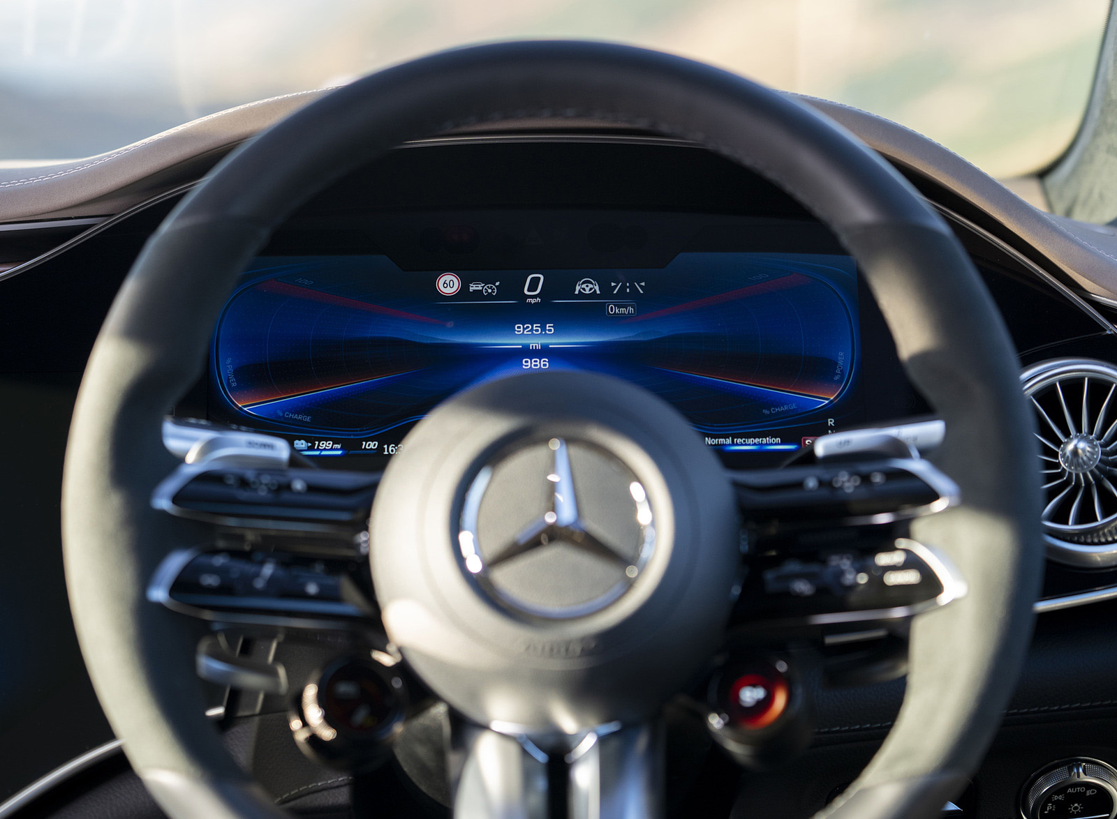 2022 Mercedes-AMG EQS 53 (UK-Spec) Interior Steering Wheel Wallpapers #48 of 64