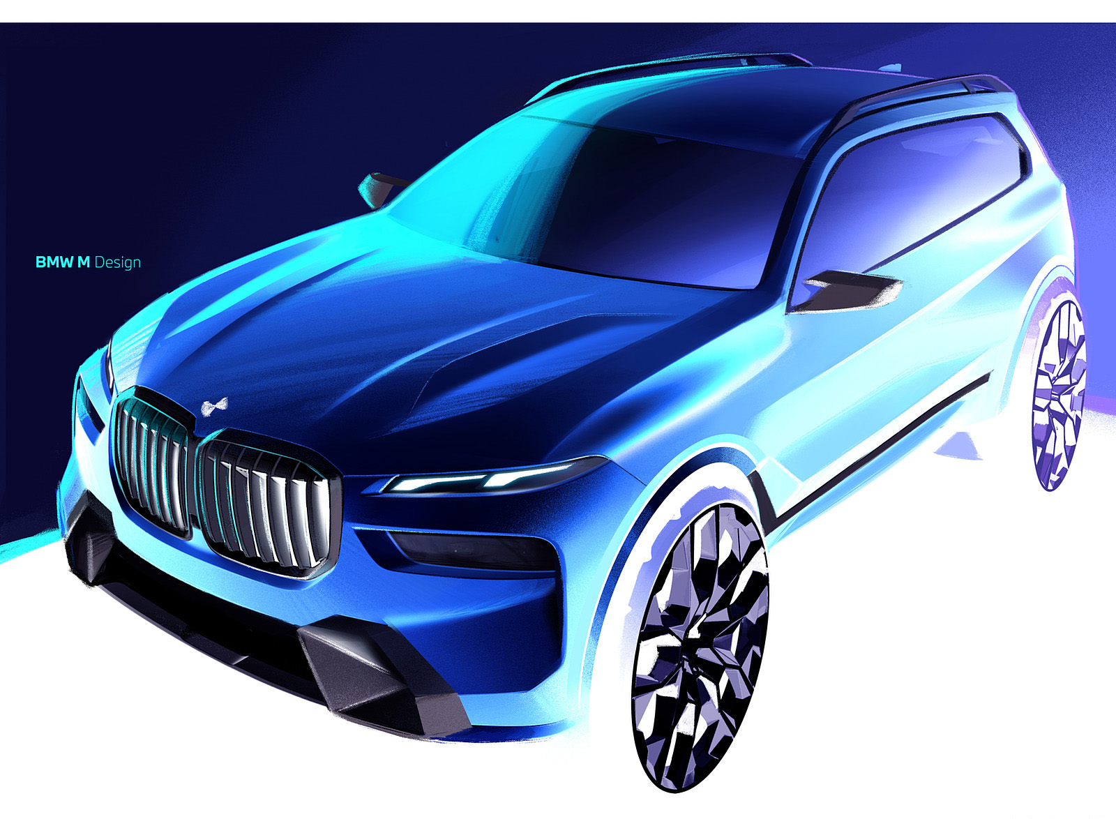 2023 BMW X7 M60i xDrive Design Sketch Wallpapers  #65 of 78