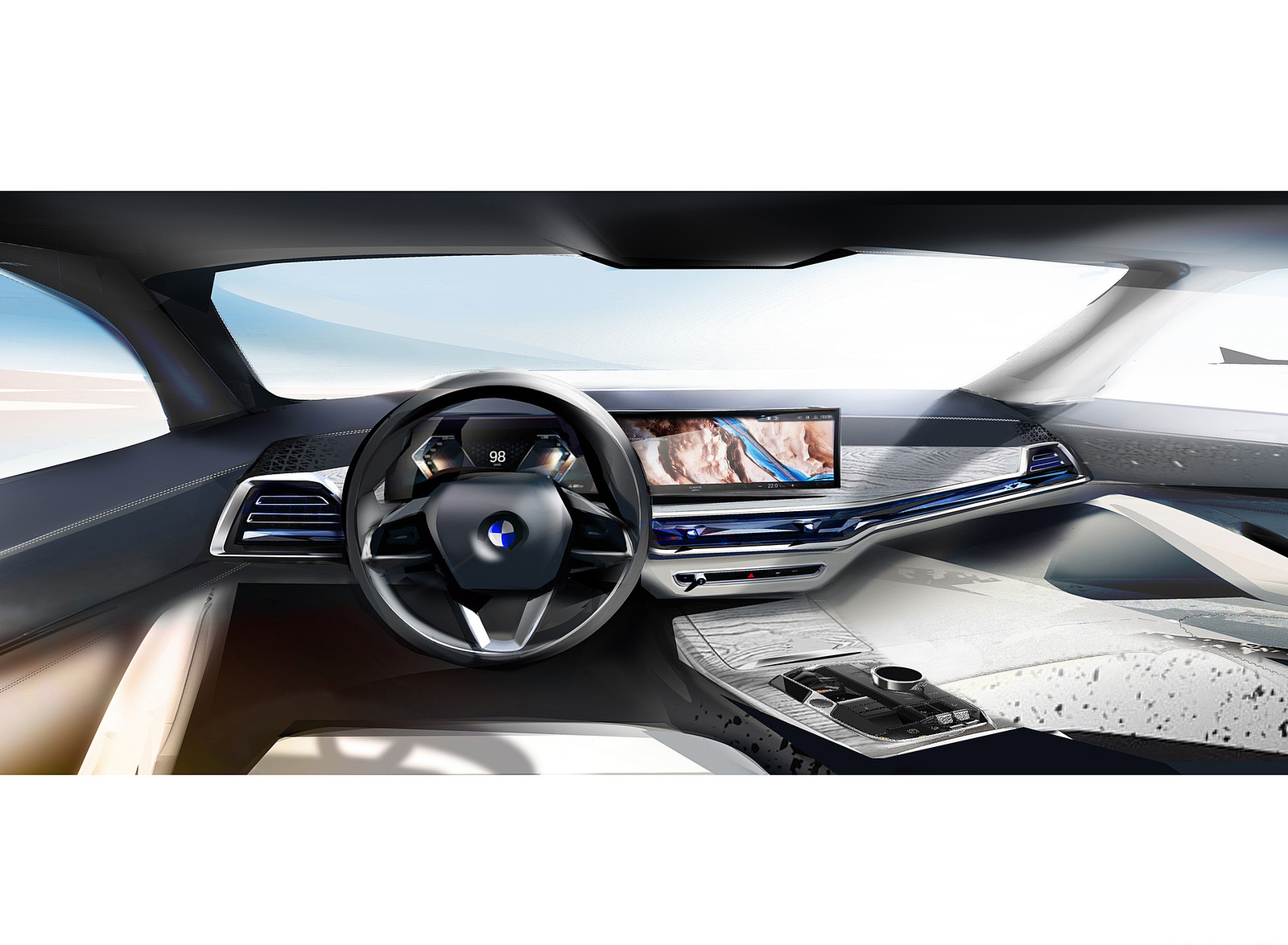 2023 BMW X7 xDrive40i Design Sketch Wallpapers  #40 of 44