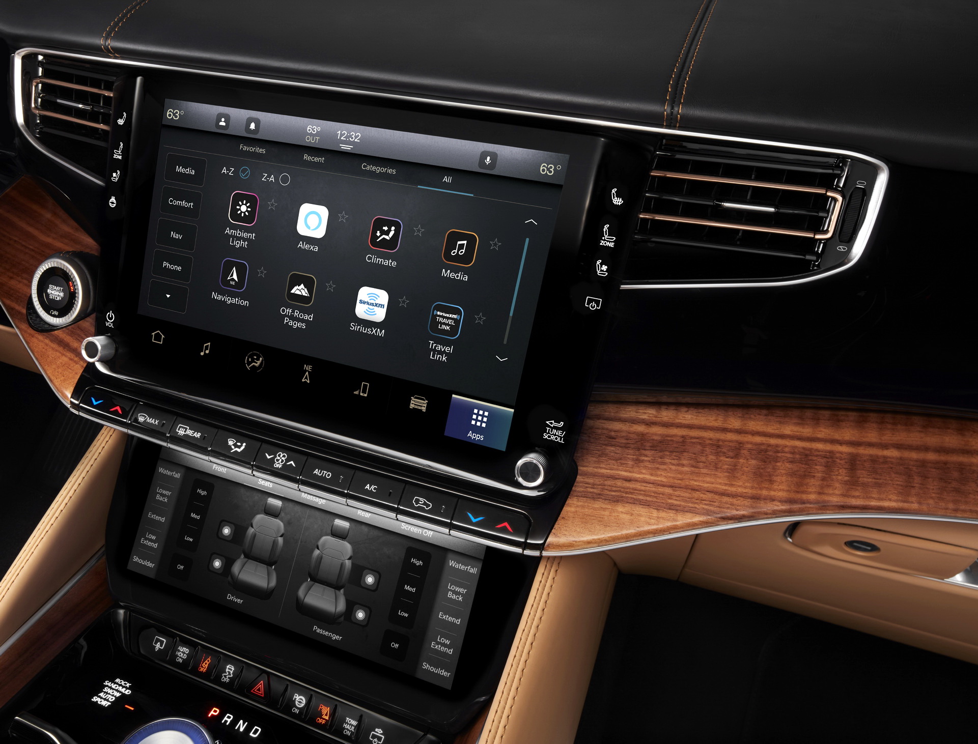 2023 Jeep Grand Wagoneer L Central Console Wallpapers #72 of 147