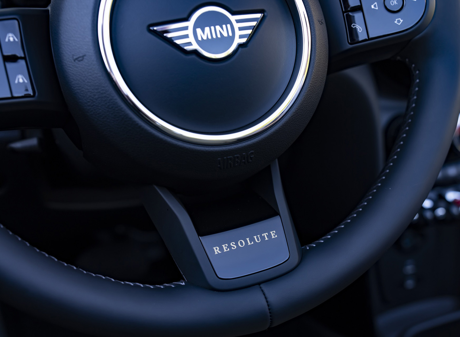 2023 MINI Cooper S Convertible Resolute Edition Interior Steering Wheel Wallpapers #66 of 67