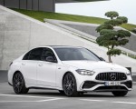 2023 Mercedes-AMG C 43 4MATIC (Color: Opalite White) Front Three-Quarter Wallpapers 150x120 (12)