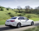 2023 Mercedes-AMG C 43 4MATIC (Color: Opalite White) Rear Three-Quarter Wallpapers 150x120 (2)