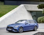 2023 Mercedes-AMG C 43 Estate 4MATIC T-Modell (Color: Spectral Blue) Front Three-Quarter Wallpapers 150x120 (13)