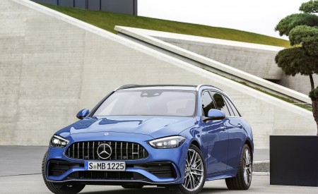 2023 Mercedes-AMG C 43 Estate 4MATIC T-Modell (Color: Spectral Blue) Front Wallpapers 450x275 (14)
