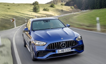 2023 Mercedes-AMG C 43 Estate 4MATIC T-Modell (Color: Spectral Blue) Front Wallpapers 450x275 (5)