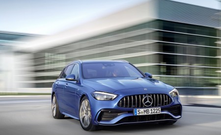 2023 Mercedes-AMG C 43 Estate 4MATIC T-Modell (Color: Spectral Blue) Front Wallpapers 450x275 (10)