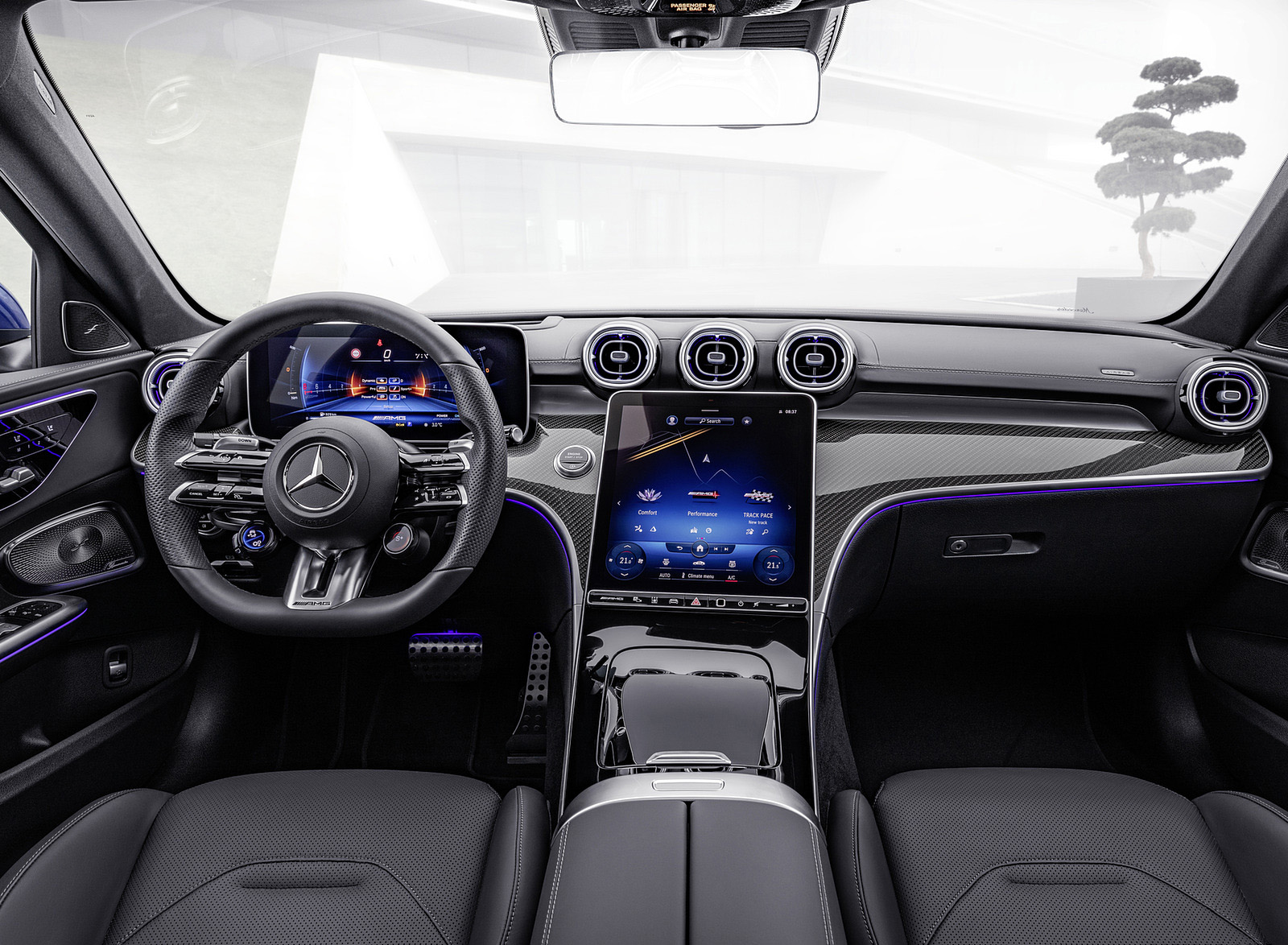 2023 Mercedes-AMG C 43 Estate 4MATIC T-Modell (Color: Spectral Blue) Interior Cockpit Wallpapers #22 of 29