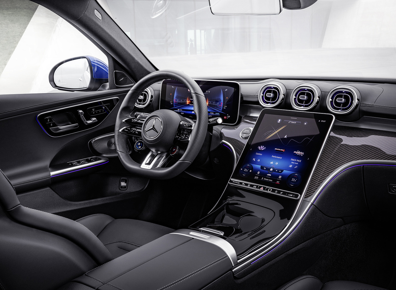 2023 Mercedes-AMG C 43 Estate 4MATIC T-Modell (Color: Spectral Blue) Interior Wallpapers #24 of 29
