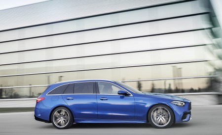2023 Mercedes-AMG C 43 Estate 4MATIC T-Modell (Color: Spectral Blue) Side Wallpapers 450x275 (12)