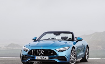 2023 Mercedes-AMG SL 43 (Color: Hyperblue Metallic) Front Wallpapers 450x275 (22)