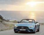 2023 Mercedes-AMG SL 43 (Color: Hyperblue Metallic) Front Wallpapers 150x120