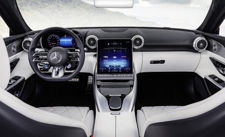 2023 Mercedes-AMG SL 43 (Color: Hyperblue Metallic) Interior Cockpit Wallpapers 450x275 (42)
