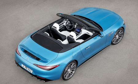 2023 Mercedes-AMG SL 43 (Color: Hyperblue Metallic) Top Wallpapers 450x275 (30)