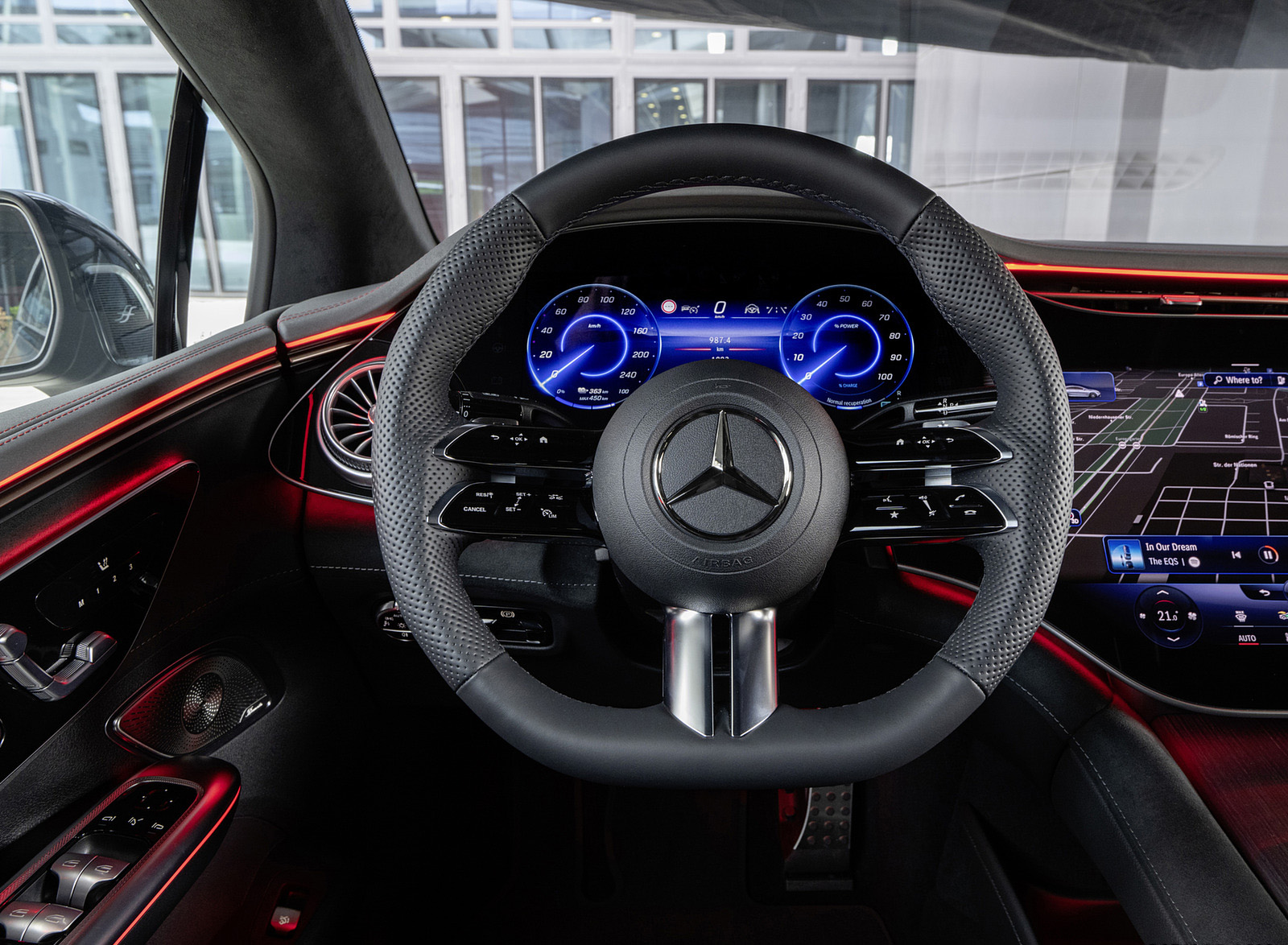 2023 Mercedes-Benz EQE 500 4MATIC Interior Steering Wheel Wallpapers #35 of 56