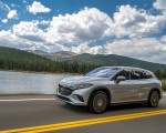 2023 Mercedes-Benz EQS SUV 450 4MATIC (Color: High-Tech Silver) Front Three-Quarter Wallpapers 150x120