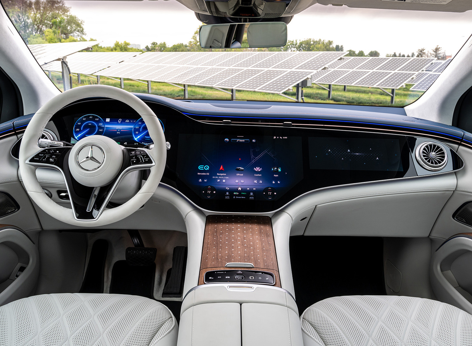 2023 Mercedes-Benz EQS SUV 580 4MATIC AMG Line (Color: Alpine Grey) Interior Cockpit Wallpapers #128 of 212