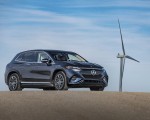 2023 Mercedes-Benz EQS SUV 580 4MATIC AMG Line (Color: Sodalite Blue) Front Three-Quarter Wallpapers 150x120