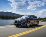 2023 Mercedes-Benz EQS SUV 580 4MATIC AMG Line (Color: Sodalite Blue) Front Three-Quarter Wallpapers 150x120