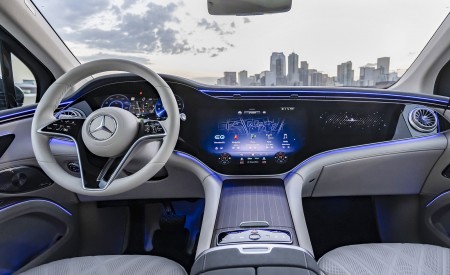 2023 Mercedes-Benz EQS SUV 580 4MATIC AMG Line (Color: Sodalite Blue) Interior Cockpit Wallpapers 450x275 (189)
