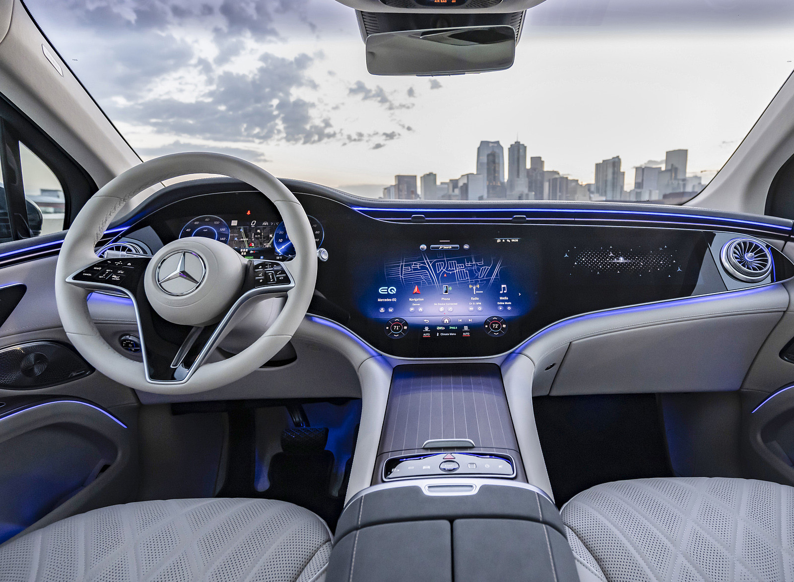 2023 Mercedes-Benz EQS SUV 580 4MATIC AMG Line (Color: Sodalite Blue) Interior Cockpit Wallpapers #189 of 212